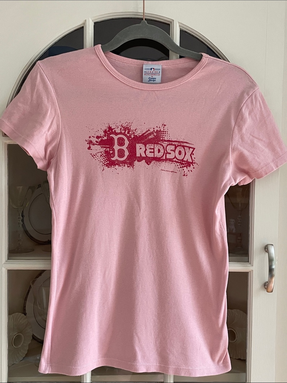 Genuine Merchandise Pink Boston Red Sox Graphic Tee